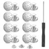 GEEHUA 8-Pack Silver Replacement Jeans Buttons view 1