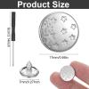 GEEHUA 8-Pack Silver Replacement Jeans Buttons view 3