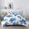 Watercolor Sea Turtle 4-Season Duvet Set, 220 x 240 cm, White/Blue, Reversible and Washable view 2