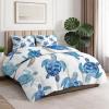 Watercolor Sea Turtle 4-Season Duvet Set, 220 x 240 cm, White/Blue, Reversible and Washable view 4
