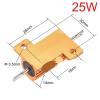 10-Piece 10W/25W RX24 Wirewound Resistor Set, Aluminum Housing view 2