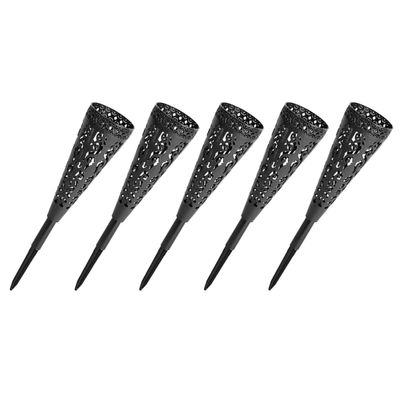 Cemetery Hollow Vase for Flowers, 5-Pack Plastic Grave Vases, Halloween Party