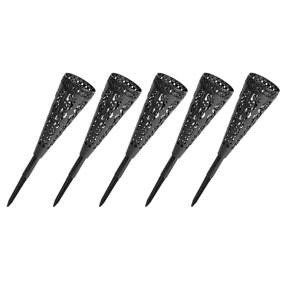 Cemetery Hollow Vase for Flowers, 5-Pack Plastic Grave Vases, Halloween Party