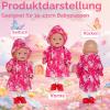 Doll Clothing Set 35–43 cm, 4-Piece Rain Outfit for 14–18-Inch Dolls, Rose Red view 4