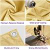 120 x 300 cm Rectangular Sun Shade Sail, UV and Weather Protection, Sand Yellow view 2