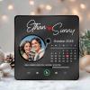 Personalized Photo Magnet with Spotify Music, Names & Date view 2
