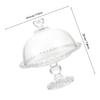 PERSELOSO Small Glass Cake Dome with Transparent Design view 2