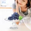 PERSELOSO Small Glass Cake Dome with Transparent Design view 3