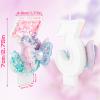 Glittering 3.5inch Birthday Candle Number 2, Pink Purple with Butterfly view 2