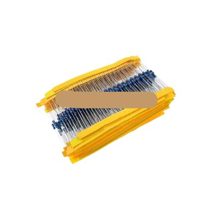 300/600-Piece 1/4W 1% Metal Film Resistor Kit, 10Ω–1MΩ, 30 Values