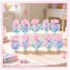 Glittery 3.5inch Birthday Candle Number 6, Pink Purple with Butterfly view 4