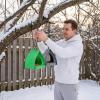 Hanging Outdoor Bird Feeder with Rain Roof and Drainage Holes view 3
