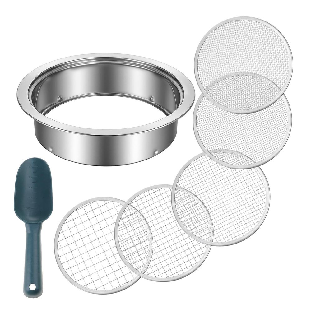 Heavy-Duty Garden Sieve Set with Stainless Steel Shovel