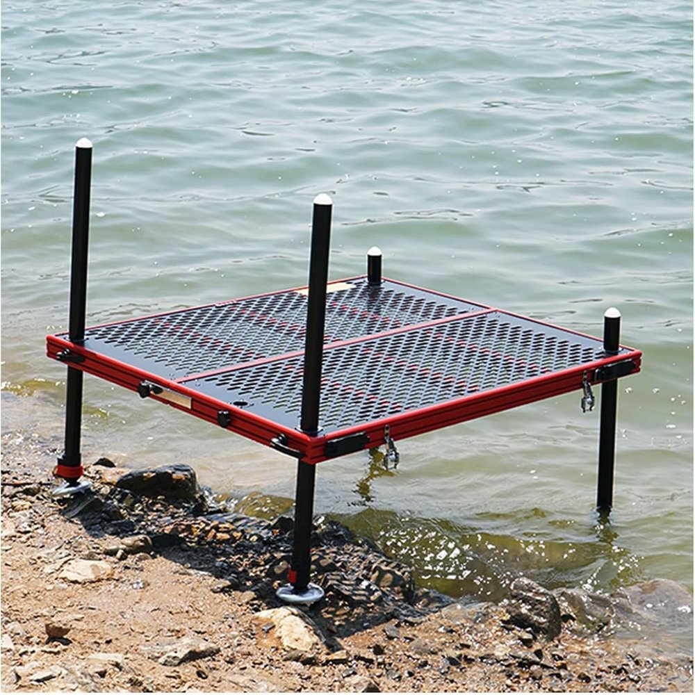 ZHPPED All-Terrain Folding Fishing Platform, 120 × 90 × 130 cm