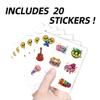 AHANDMAKER 20 Sheets Cute Music Instruments Stickers view 3