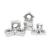 Stainless Steel 304 Square Nuts for Metalworking, Assorted Sizes, 156 Pieces (M10: 5 Pieces) view 1