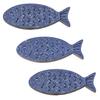 Wooden Fish with Glitter, 40 mm, 6 pcs, Table Decoration view 1