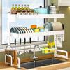 2-Tier Over-the-Sink Dish Drying Rack, 65 x 29 x 83 cm view 1