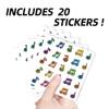 AHANDMAKER 20 Sheets Self-Adhesive Glitter Musical Note Stickers view 3