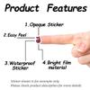 AHANDMAKER 20 Sheets Self-Adhesive Glitter Musical Note Stickers view 4
