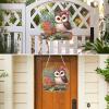 MOTGOM 5D Diamond Painting Pendant Flowers and Owls view 2