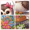 MOTGOM 5D Diamond Painting Pendant Flowers and Owls view 4
