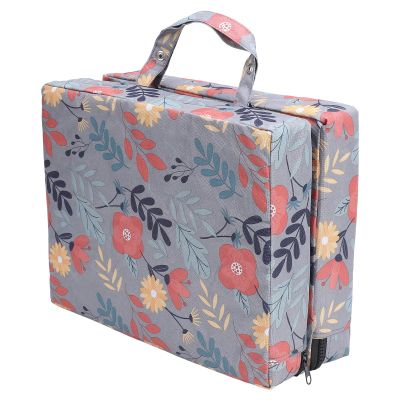 Thick Garden Kneeling Pad, 55.9 x 34.9 x 6.1 cm, for Adults, Gray Flower