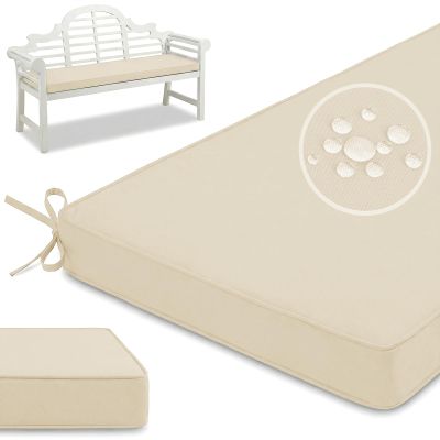 PTKG Beige Outdoor Bench Cushion with Zipper, 200 x 35 x 5 cm