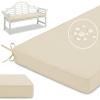 PTKG Beige Outdoor Bench Cushion with Zipper, 200 x 35 x 5 cm view 1
