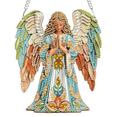 MOTGOM Diamond Painting Angel Ornament