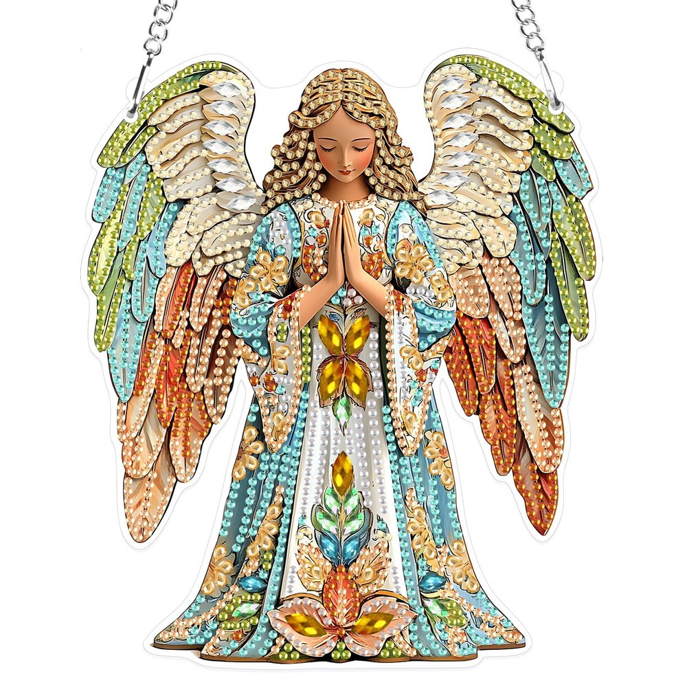 MOTGOM Diamond Painting Angel Ornament
