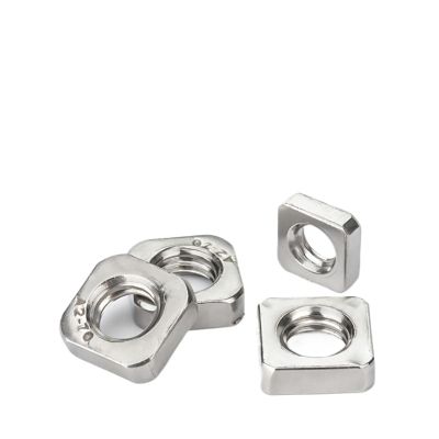 Stainless Steel Rectangular Square Nuts, Thin Square Nuts in 304/316, M3–M12, Various Sizes, Packs of 350 (304, M10 × 16 × 8 mm, 5 pcs)