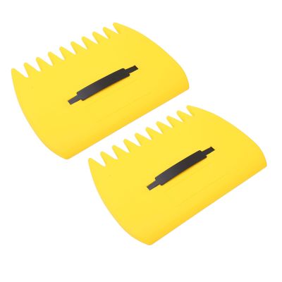 Cryfokt Autumn Leaf Grabber, Efficient Toothed Hand Rake Claws for Collecting Dead Branches Outdoors, ABS, Yellow, 2-Piece Set