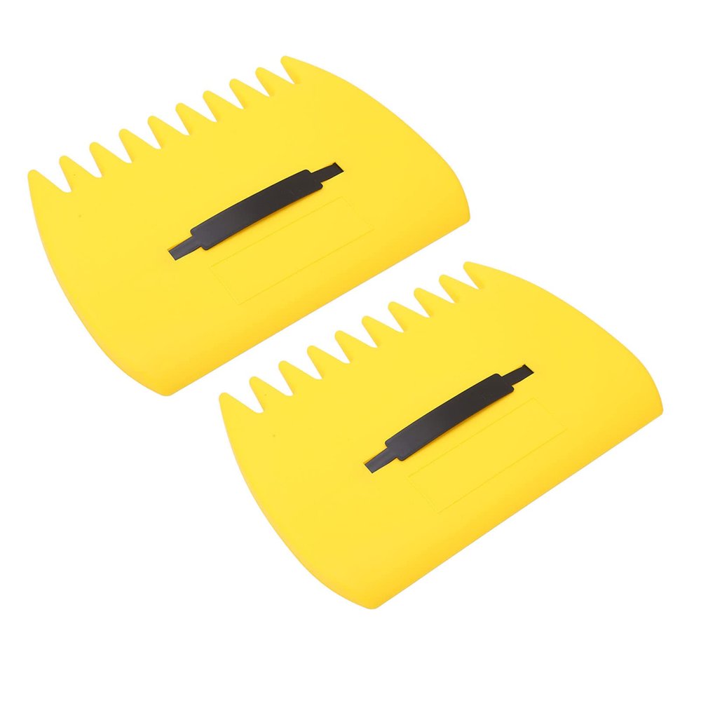 Cryfokt Autumn Leaf Grabber, Efficient Toothed Hand Rake Claws for Collecting Dead Branches Outdoors, ABS, Yellow, 2-Piece Set