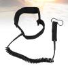 Yechiry Surf Leash, 10 ft, 7 mm, High-Strength Adjustable TPU with Two Anti-Erosion Steel Joints, Ideal for Small to Medium Waves (Black) view 3