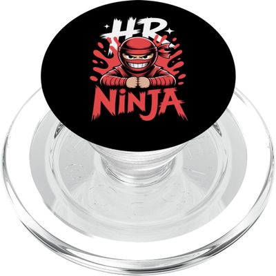 Funny HR Ninja Warrior Human Resources Joke Gag PopSockets PopGrip for MagSafe