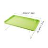 Portable Folding Laptop Table, Adjustable Breakfast Tray with Drink Holder view 2