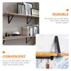 MAGICLULU 2-Piece Decorative Black Iron L-Shaped Shelf Brackets view 3