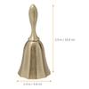 Gold Zinc Alloy Handbell with Clear Sound view 2