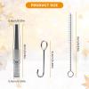 FQRDKT 4-Piece Stainless Steel Maple Sap Tap Set with Hooks view 2