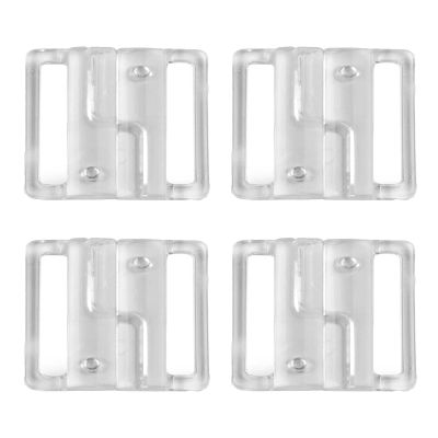 maDDma 4 Fashionable Bikini Closures 25mm Plastic Lingerie Hook