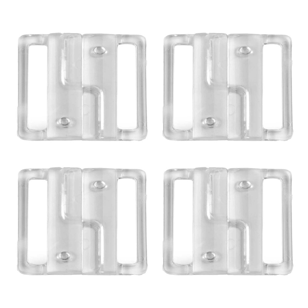maDDma 4 Fashionable Bikini Closures 25mm Plastic Lingerie Hook