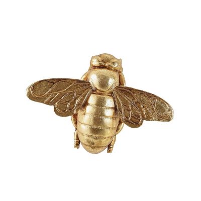 ZBIianxer Elegant Gold Bee Resin Wall Sculptures