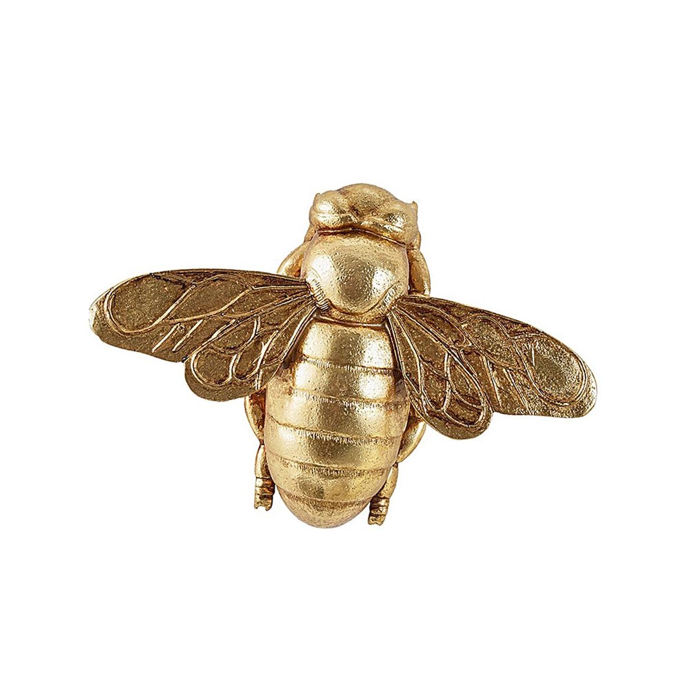 ZBIianxer Elegant Gold Bee Resin Wall Sculptures