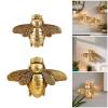 ZBIianxer Elegant Gold Bee Resin Wall Sculptures view 2