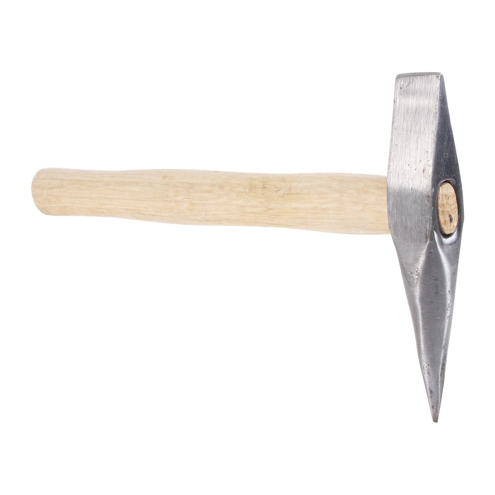 Forged Slag Hammer with Wooden Handle, 1 Piece