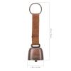 VILLCASE Vintage Copper Hiking Bell for Outdoor Trails view 2