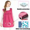SSDDLZEQ EMF-Shielding Maternity Clothing, Silver Fabric (Dark Blue, XL) view 4