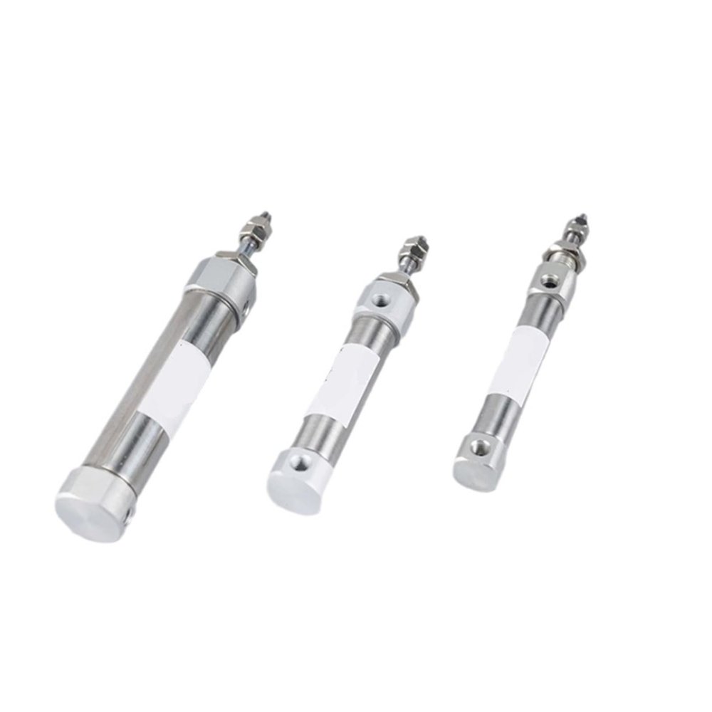 Double-Acting Compact Cylinder, CDJ2B Type, Single Rod, 10 mm/12 mm/16 mm Bore, 20 mm/25 mm/30 mm/200 mm Stroke (Stroke 100 mm, CDJ2B12)