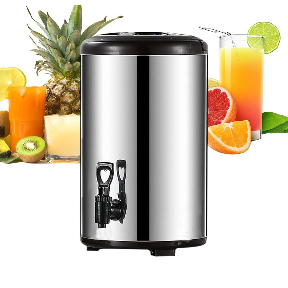 Insulated Beverage Dispenser, Double-Wall Container with Tap